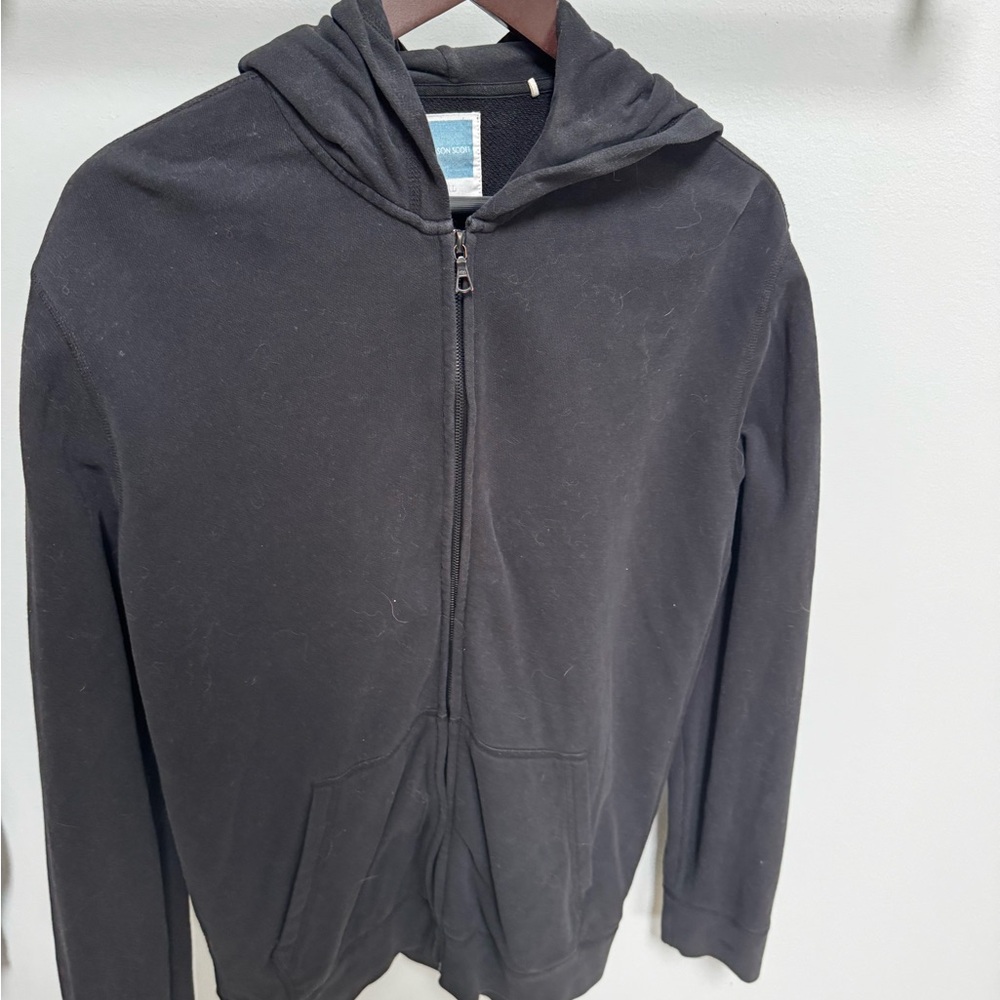Jason Scott Black Zip-Up Hoodie